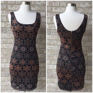 NWT Bar III Rust Combo lined Dress Size S 🌸